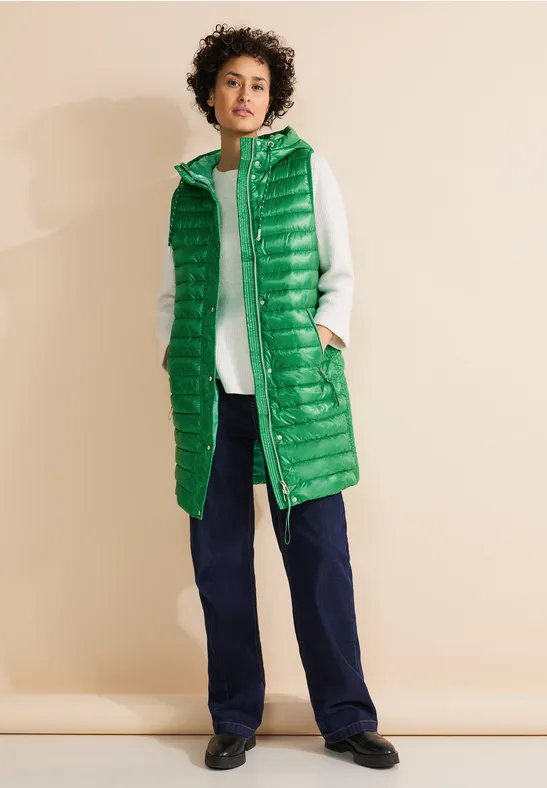 Street One Long Kapuzen Steppweste