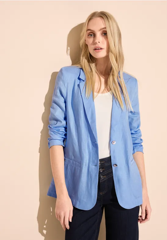 Street One Long Leinenblazer