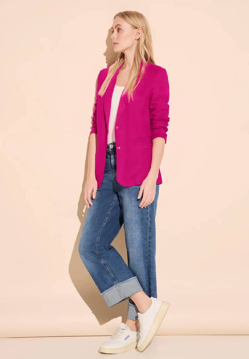 Street One Long Leinenblazer