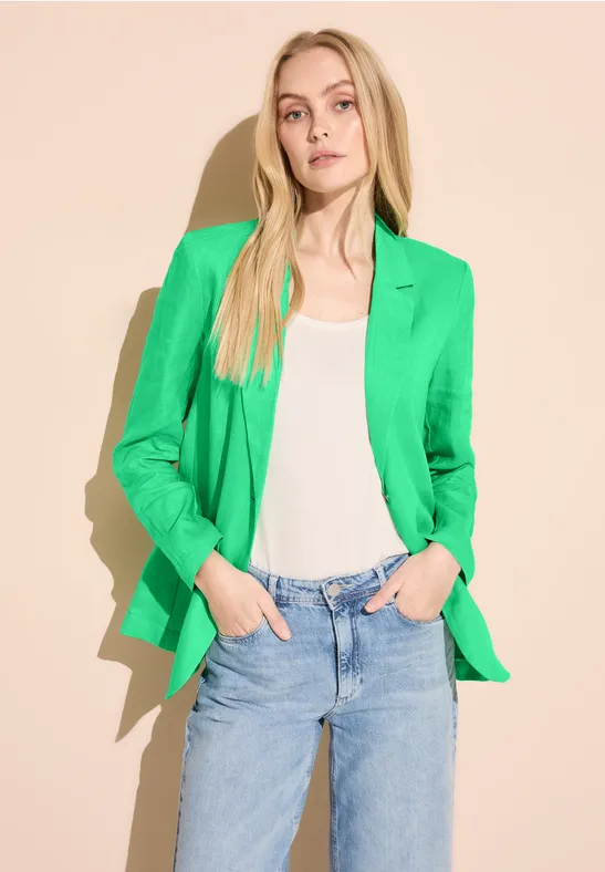 Street One Long Leinenblazer