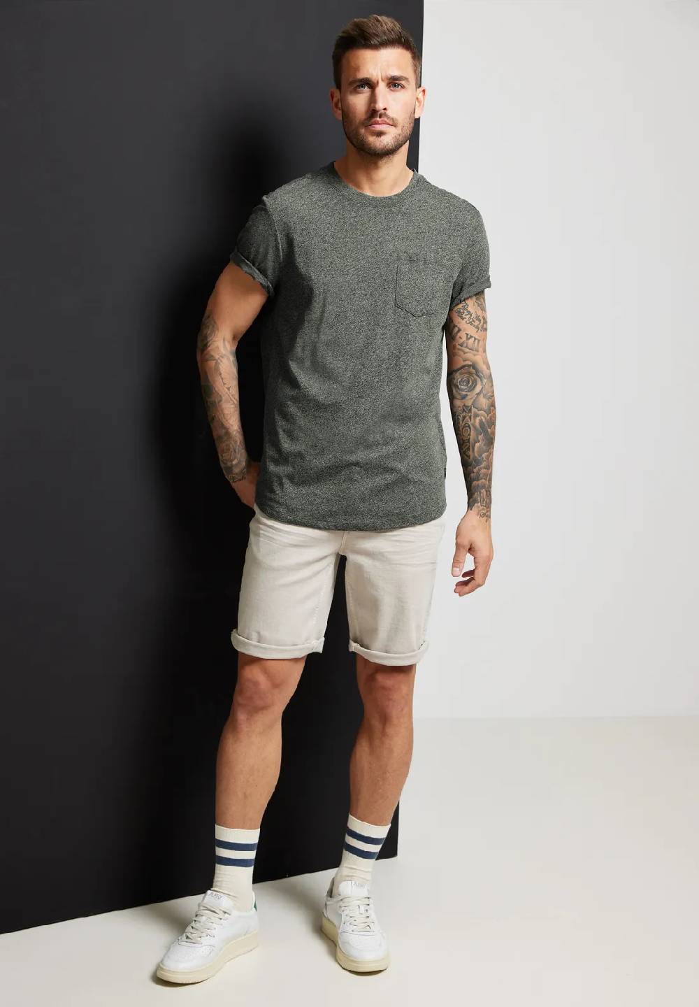 Street One Long T-Shirt mit Brusttasche