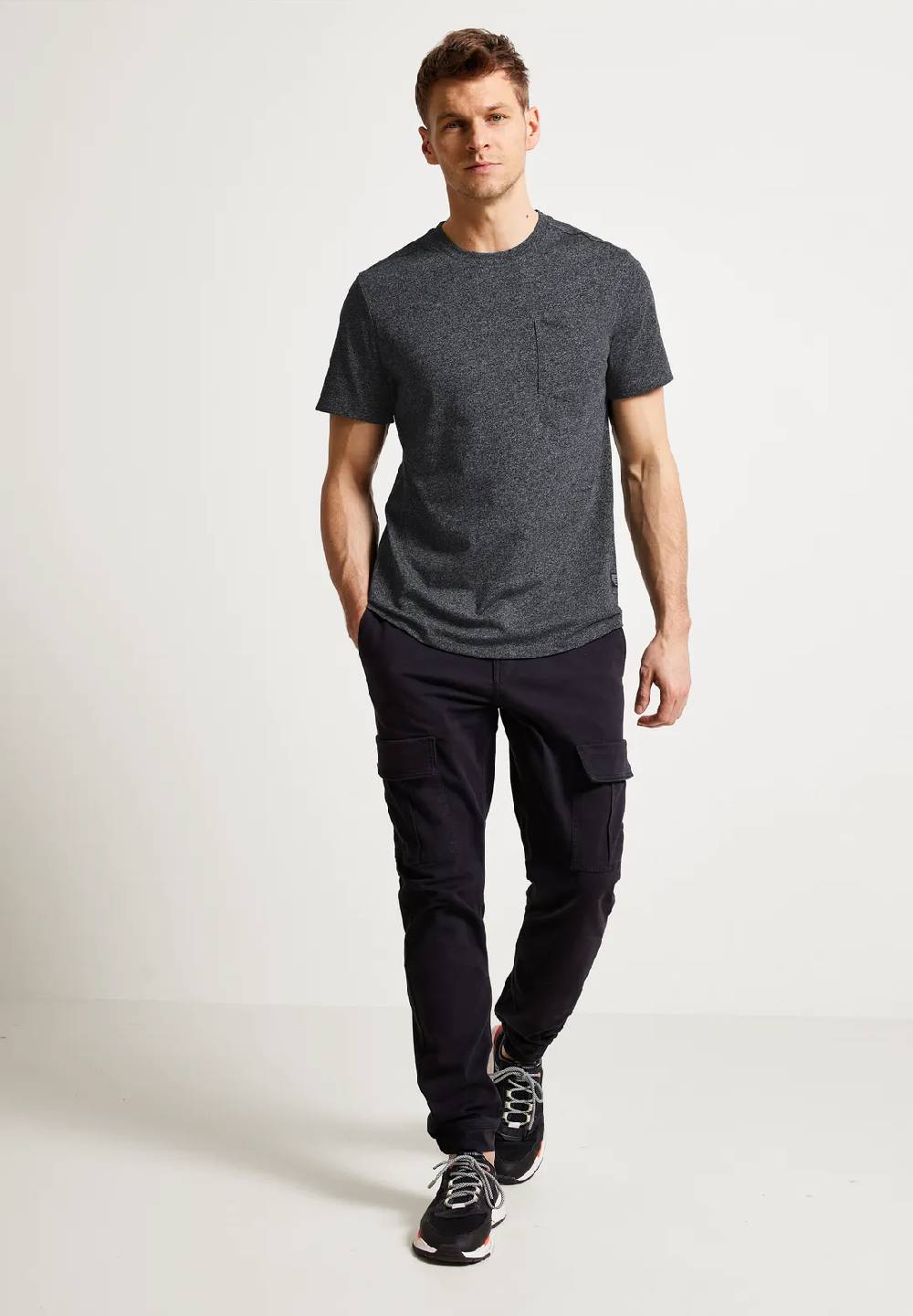 Street One Long T-Shirt mit Brusttasche