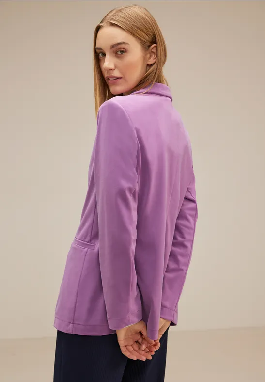 Street One Longblazer In Samt Optik