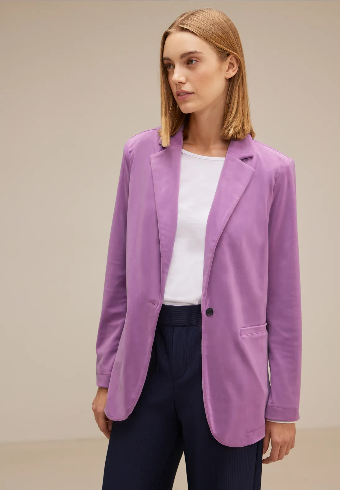 Street One Longblazer in Samt Optik