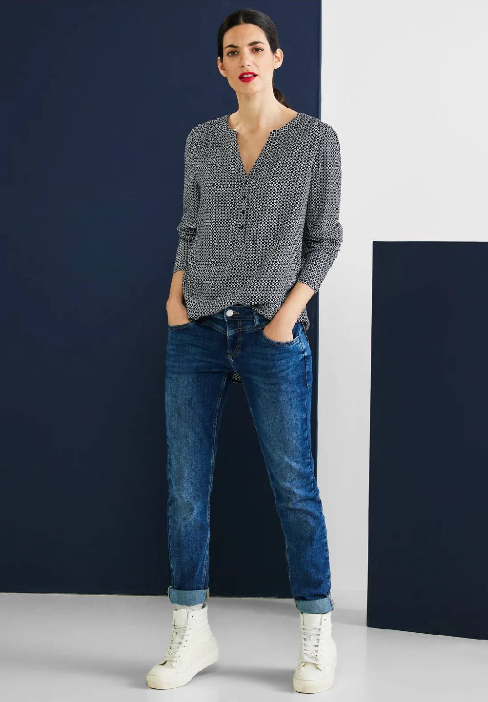 Street One Longbluse mit Allover Print
