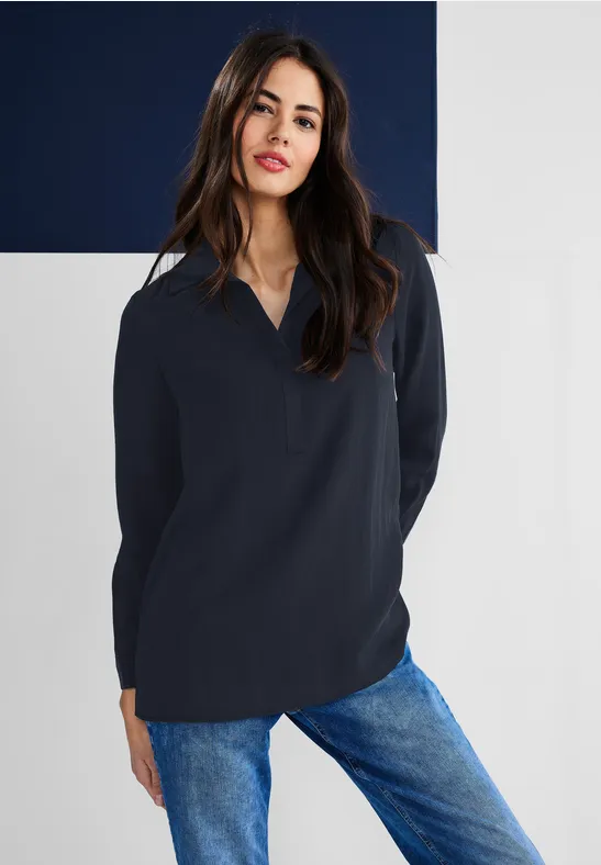 Street One Longbluse Mit Hemdkragen