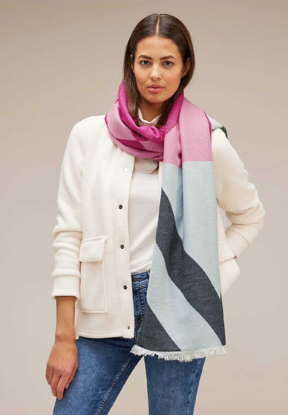 Street One Longschal mit Ikat Print