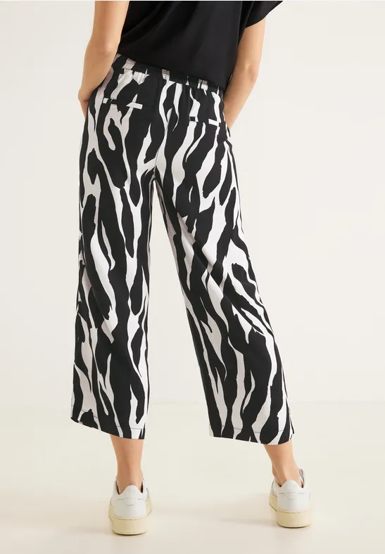 Street One Loose Fit Hose Mit Ikatprint - Style EMEE
