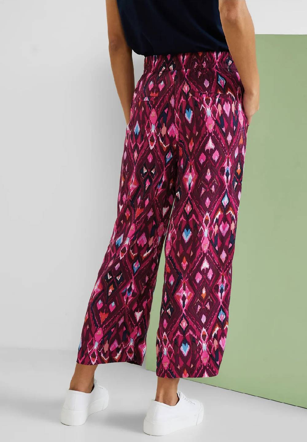 Street One Loose Fit Hose Mit Ikatprint - Style EMEE