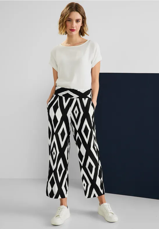 Street One Loose Fit Hose Mit Print - Style EMEE