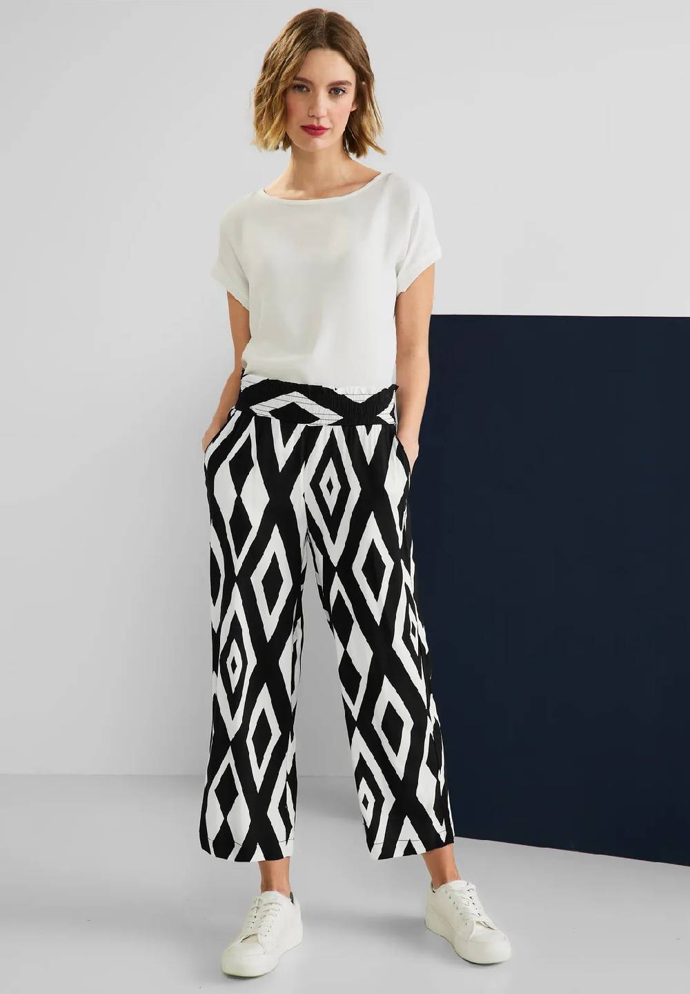 Street One Loose Fit Hose mit Print - Style EMEE