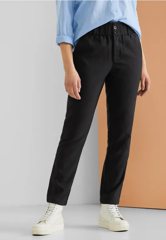 Street One Loose Fit Hose Mit Stretch