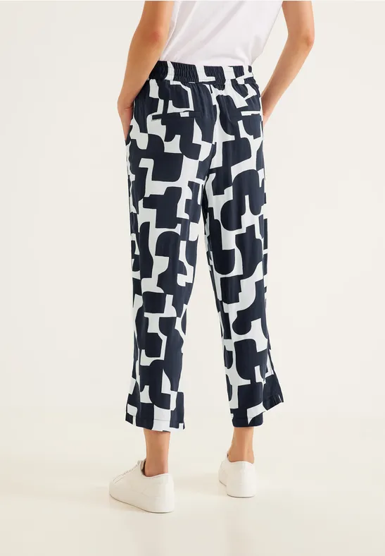 Street One Loose Fit Print Hose - Style EMEE
