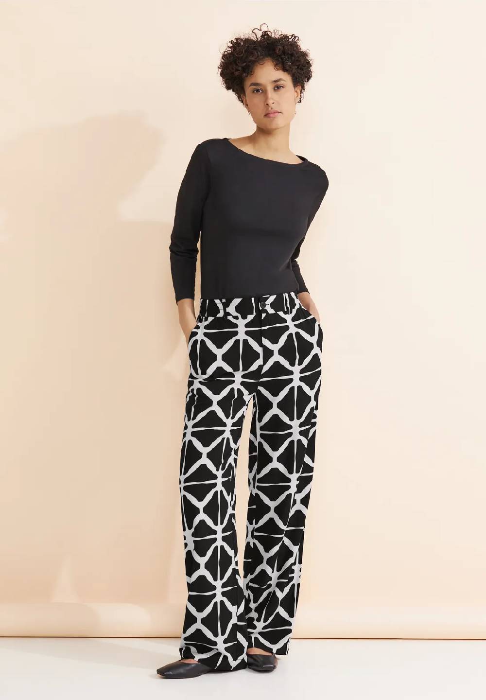 Street One Loose Fit Print Hose - Style NEW EMEE