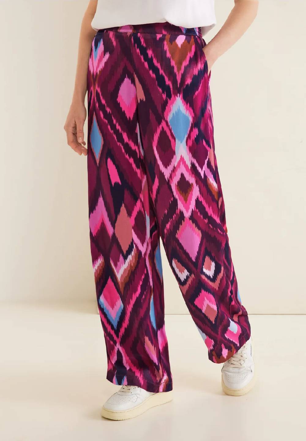 Street One Loose Fit Printhose - Style WIDE LEG