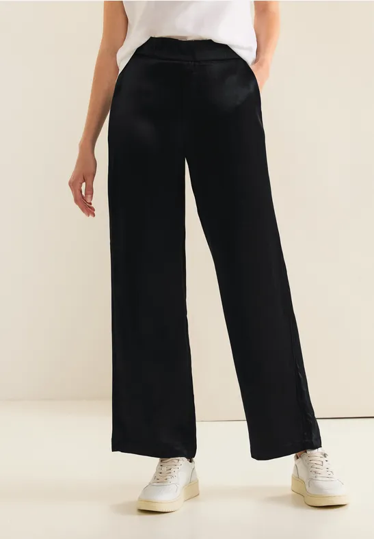 Street One Loose Fit Satinhose