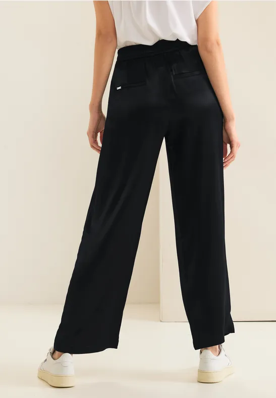 Street One Loose Fit Satinhose