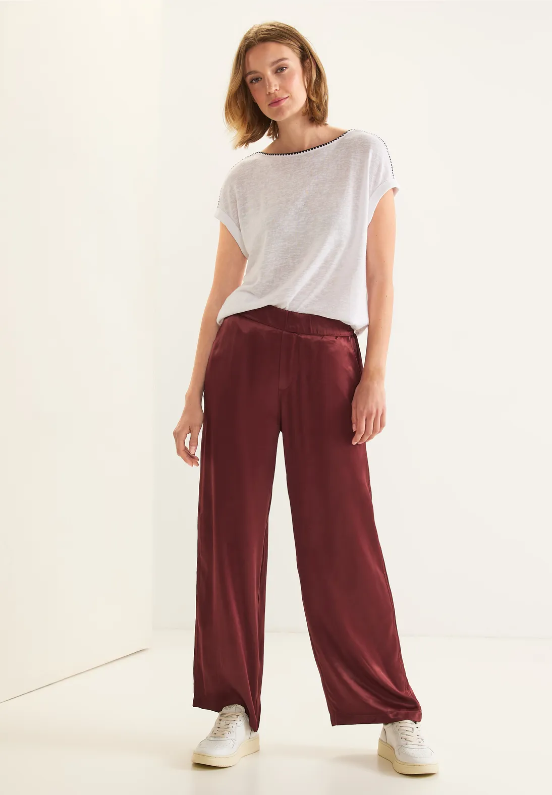 Street One Loose Fit Satinhose