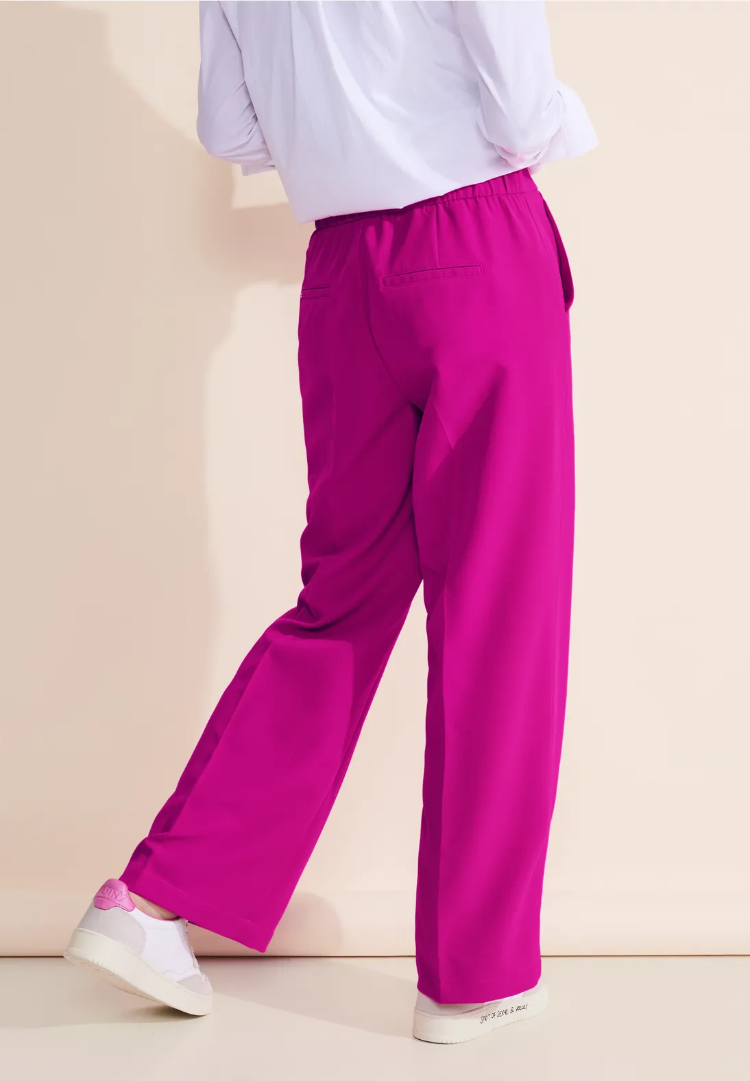 Street One Loose Fit Twill Hose - Style WIDE LEG