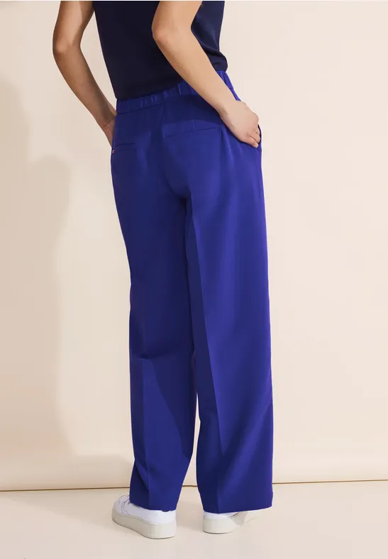 Street One Loose Fit Twill Hose - Style WIDE LEG