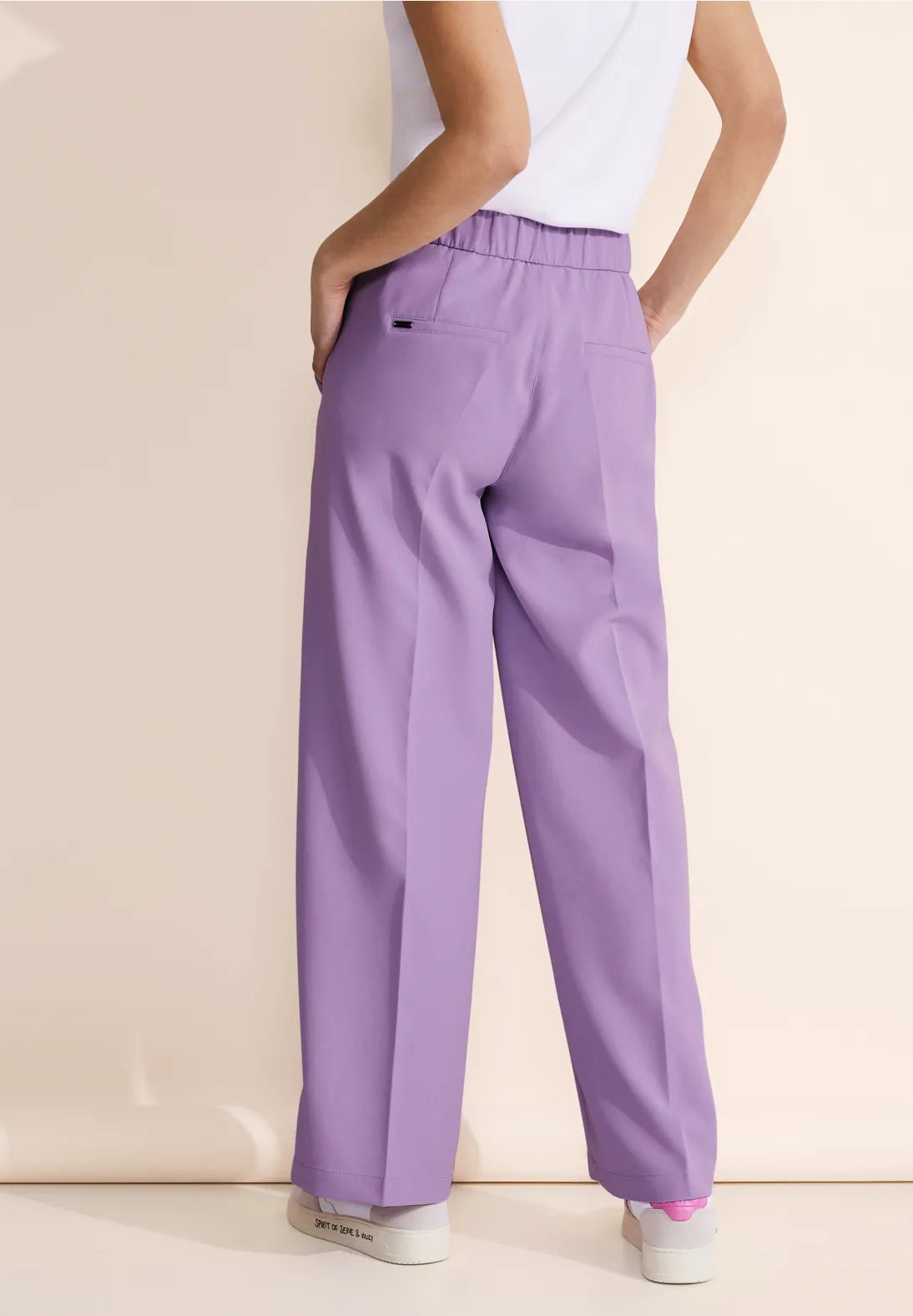 Street One Loose Fit Twill Hose - Style WIDE LEG