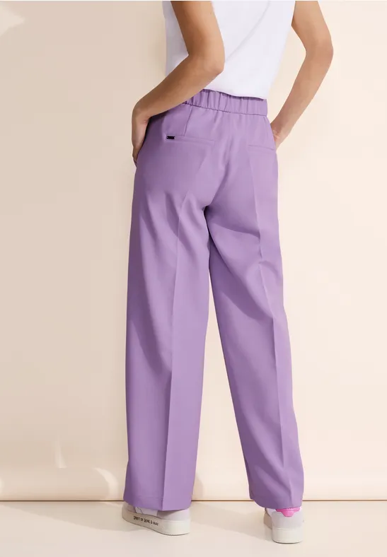 Street One Loose Fit Twill Hose - Style WIDE LEG