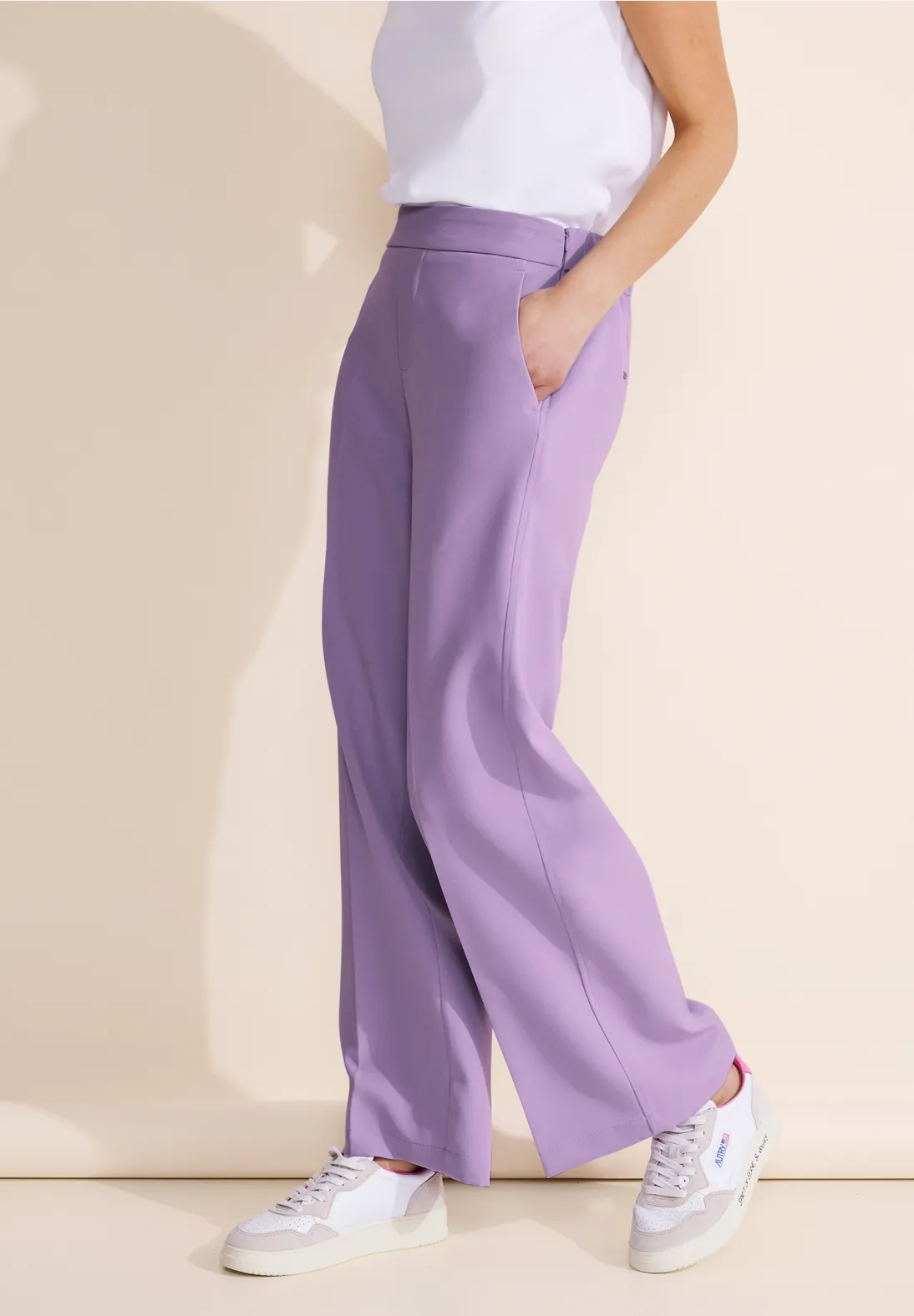 Street One Loose Fit Twill Hose - Style WIDE LEG
