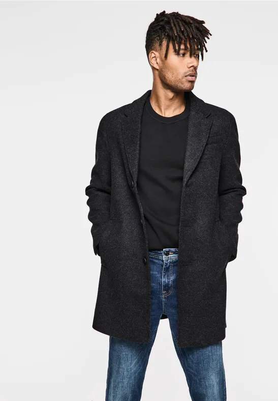 Street One Mantel In Woll-Optik