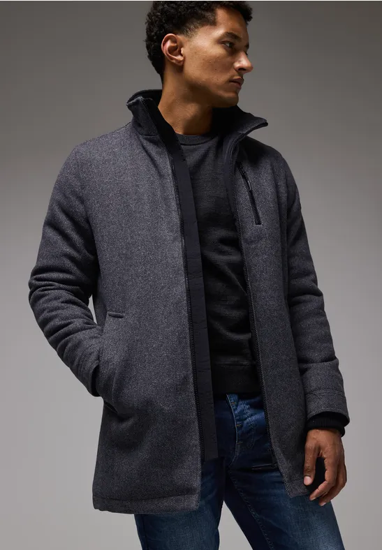 Street One Mantel In Woll-Optik