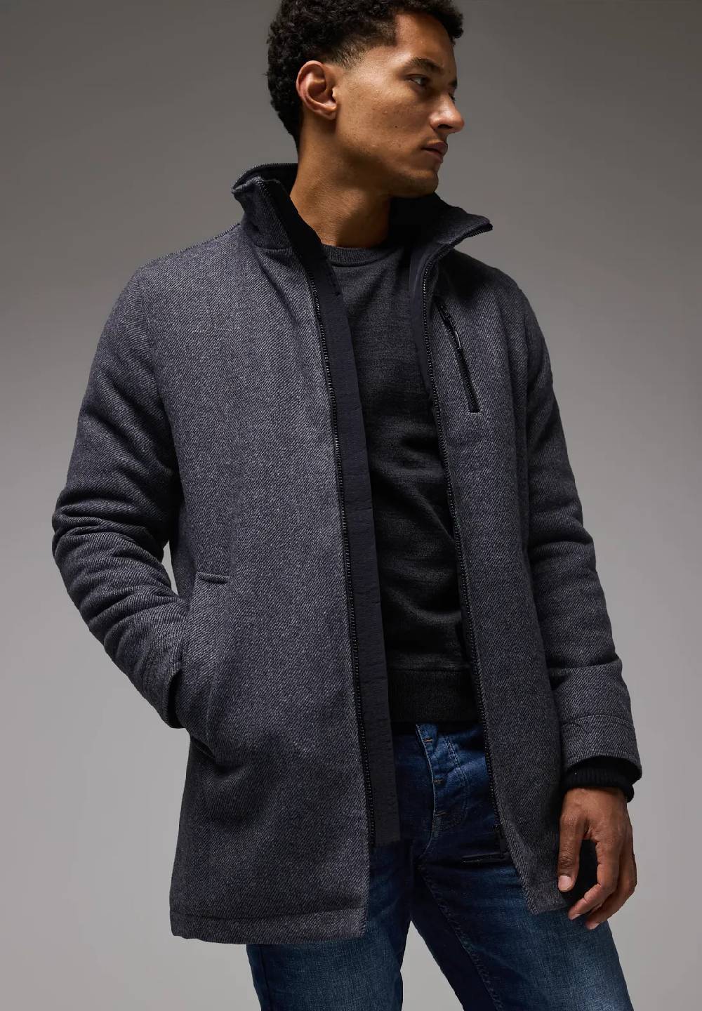 Street One Mantel in Woll-Optik