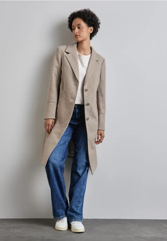 Street One Mantel In Woll-Optik