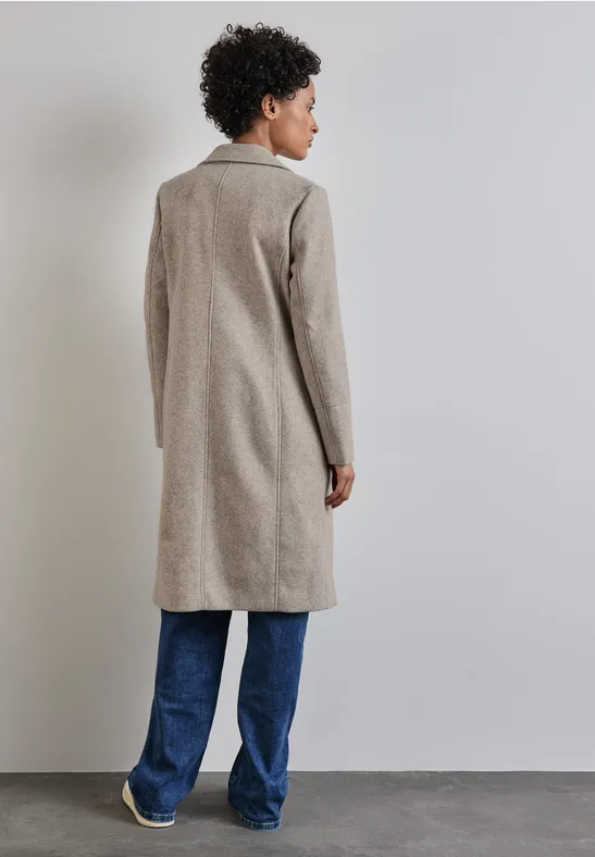 Street One Mantel In Woll-Optik