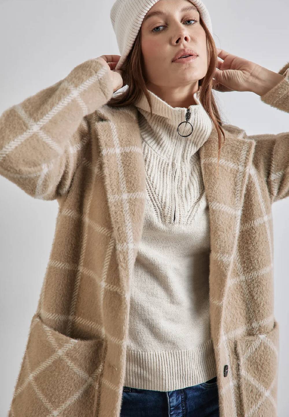 Street One Mantel in Woll-Optik