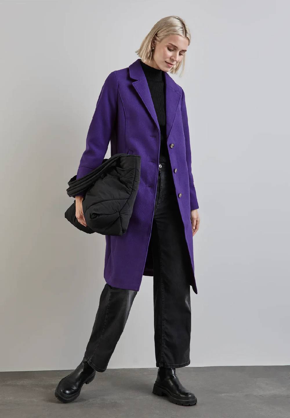 Street One Mantel in Woll-Optik