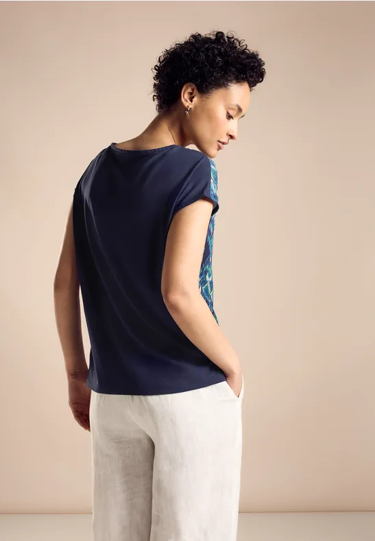 Street One Materialmix Print T-Shirt