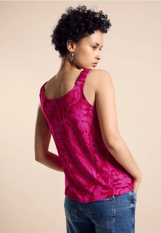 Street One Materialmix Print Top