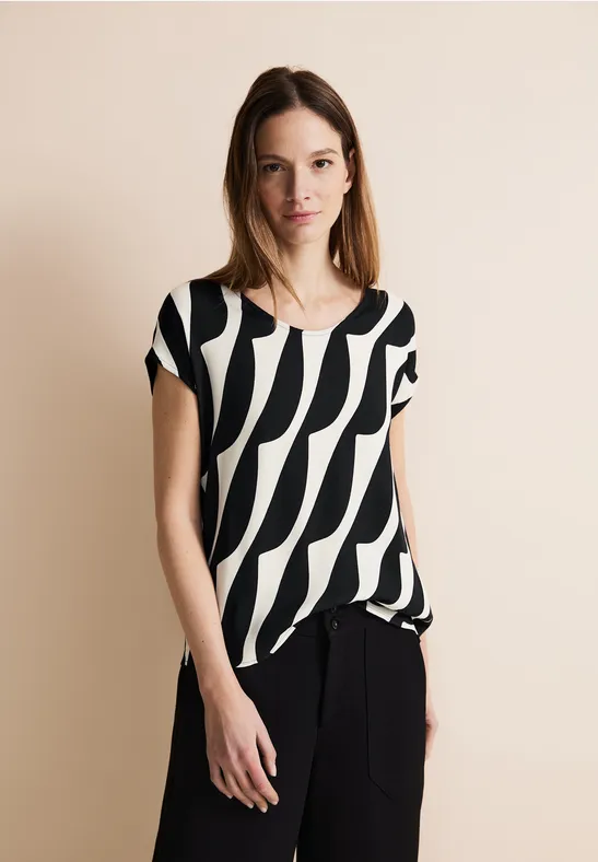 Street One Materialmix Printshirt