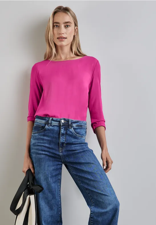 Street One Materialmix-Shirt