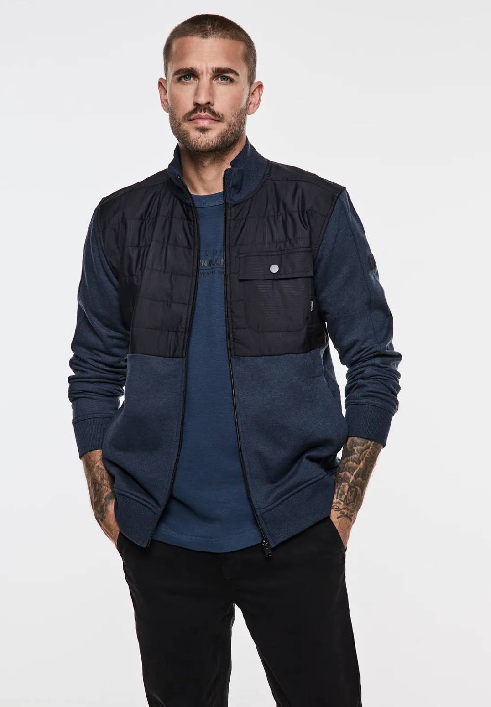 Street One Materialmix Sweatjacke