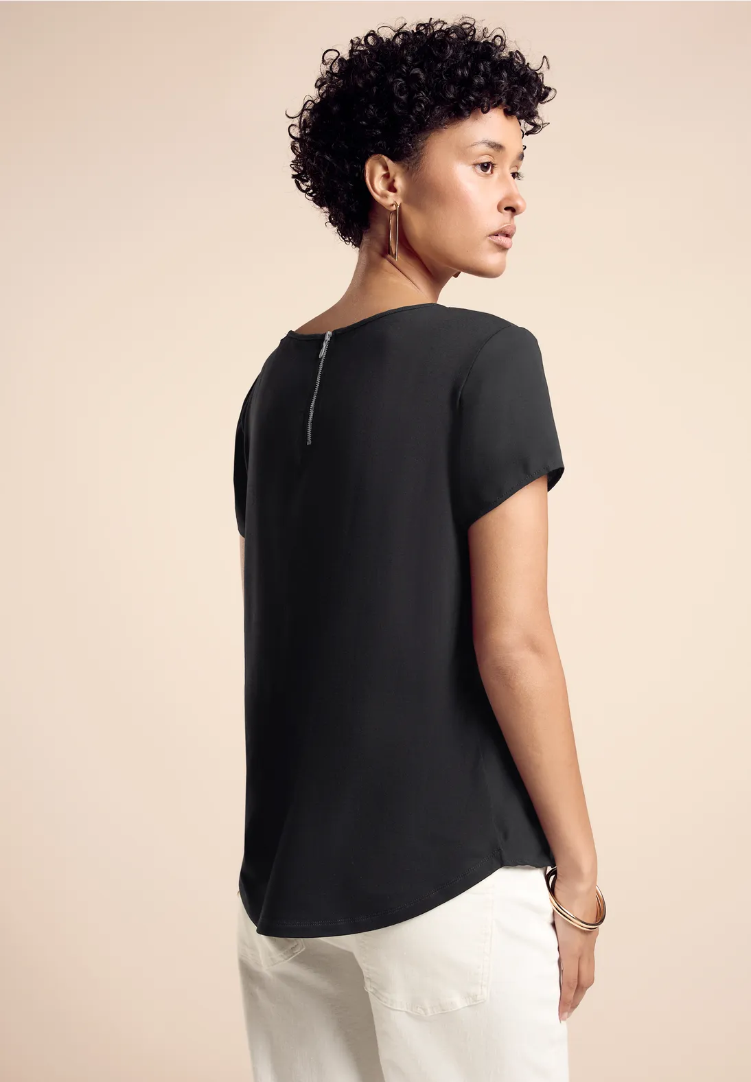 Street One Materialmix-T-Shirt