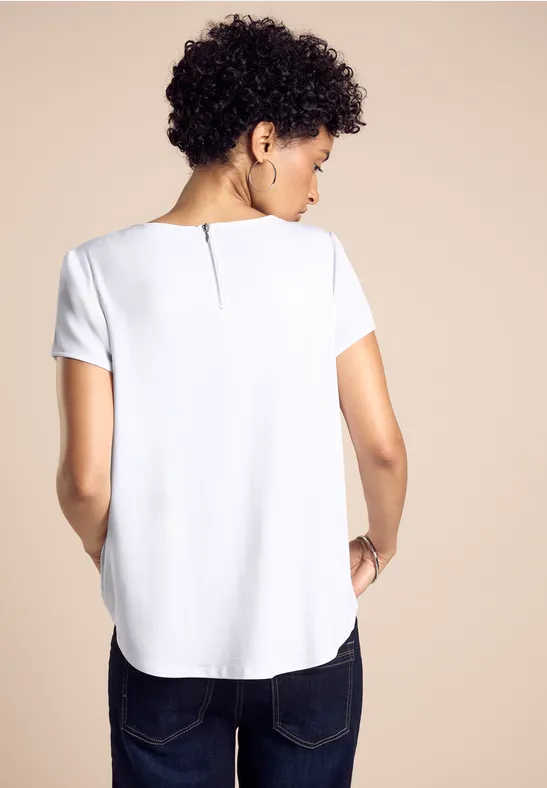 Street One Materialmix-T-Shirt