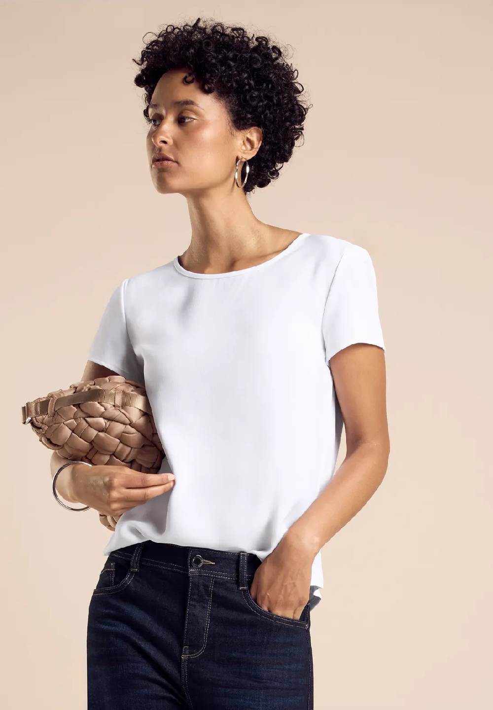 Street One Materialmix-T-Shirt