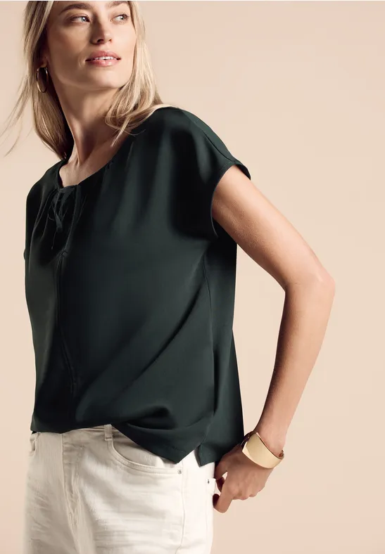 Street One Materialmix-T-Shirt