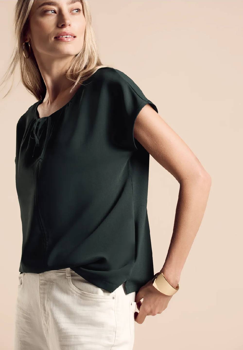 Street One Materialmix-T-Shirt