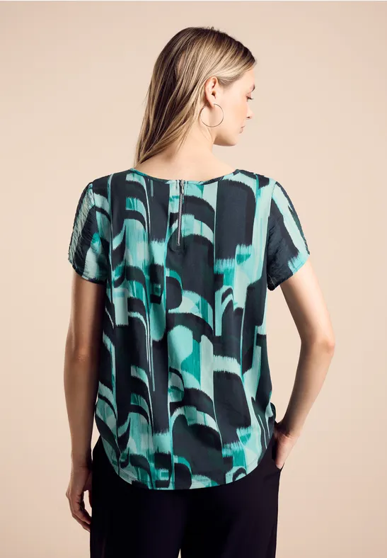 Street One Materialmix-T-Shirt