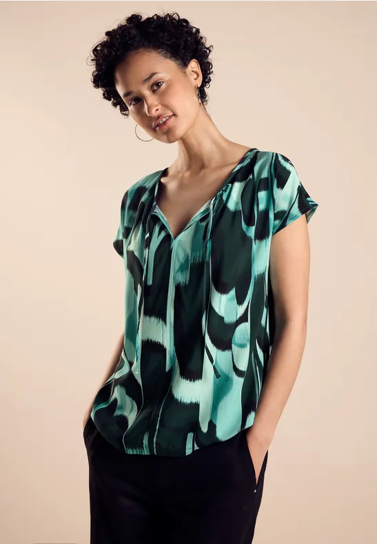 Street One Materialmix-T-Shirt