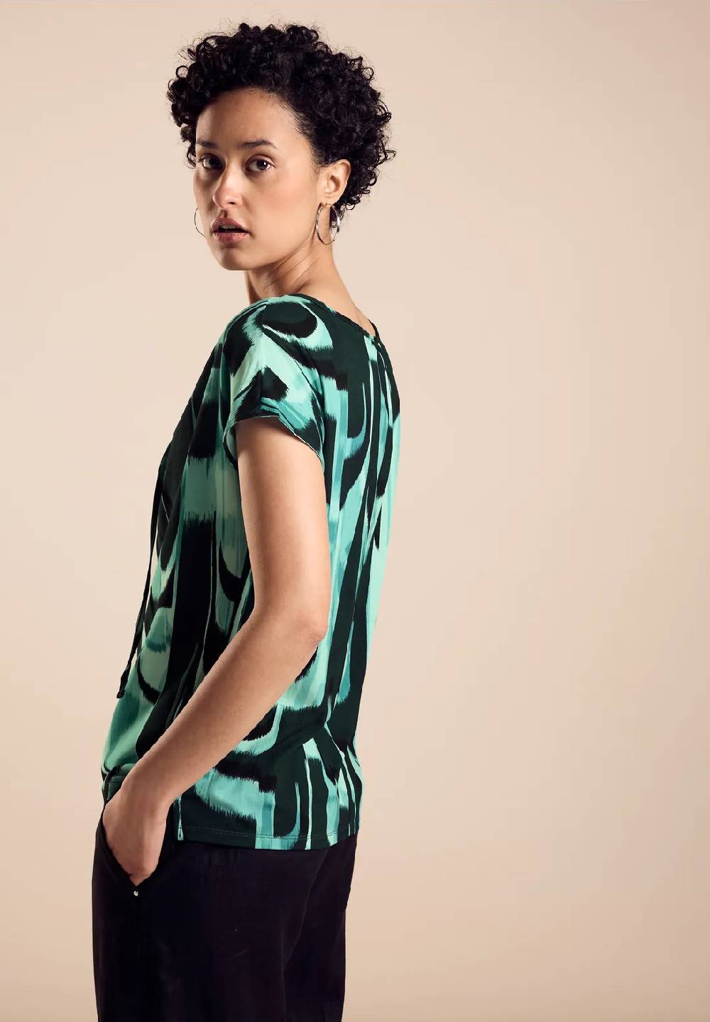 Street One Materialmix-T-Shirt