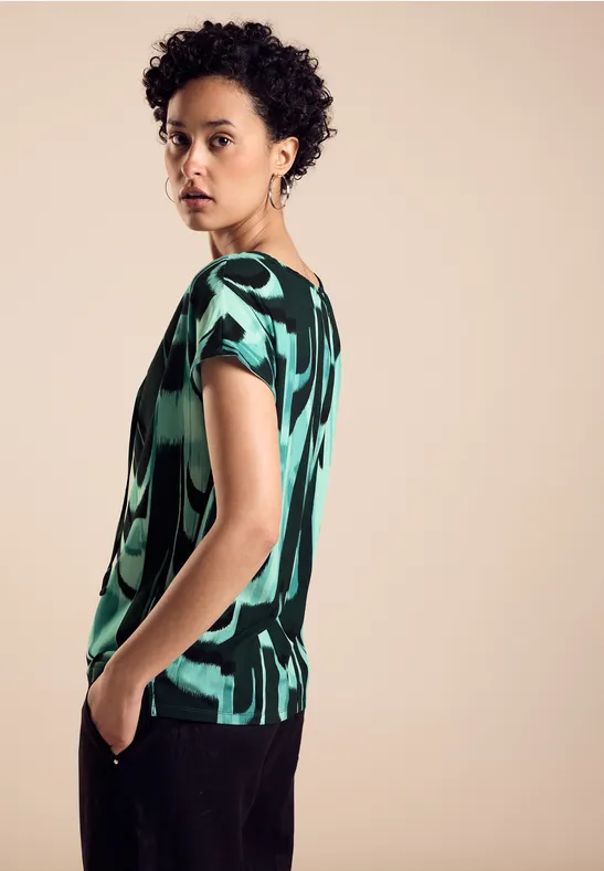 Street One Materialmix-T-Shirt