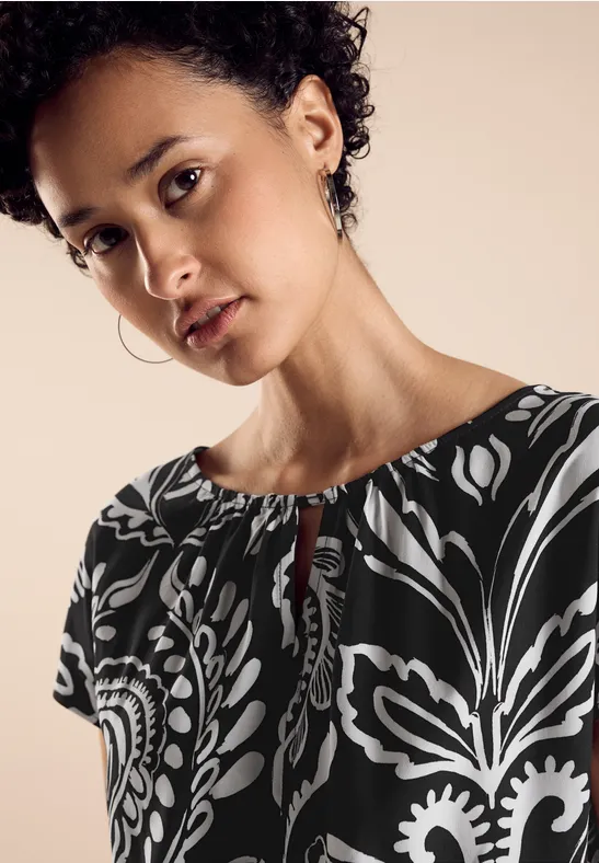 Street One Materialmix-T-Shirt