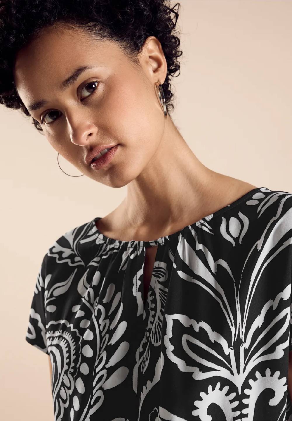 Street One Materialmix-T-Shirt